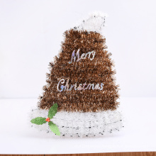 Factory Direct Sale Christmas Hanging Decorative Tinsel Christmas Hat